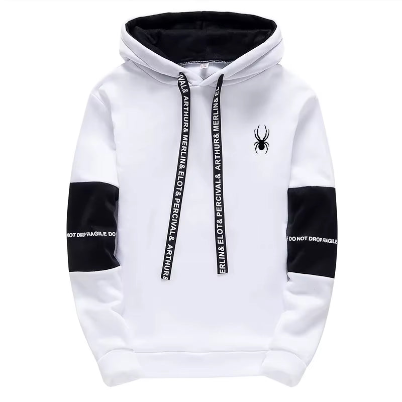 Men'S Hoodies Long Sleeve Casual Printing with Letter Sweatshirts New Spring Hip Hop Pullover Sports Top Male Hooded Sweatshirts