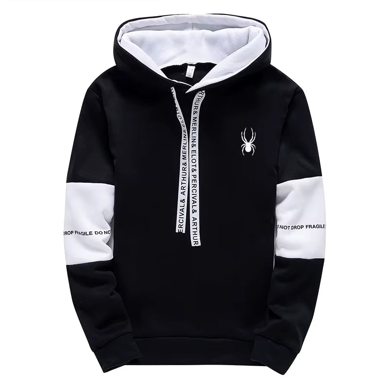 Men'S Hoodies Long Sleeve Casual Printing with Letter Sweatshirts New Spring Hip Hop Pullover Sports Top Male Hooded Sweatshirts